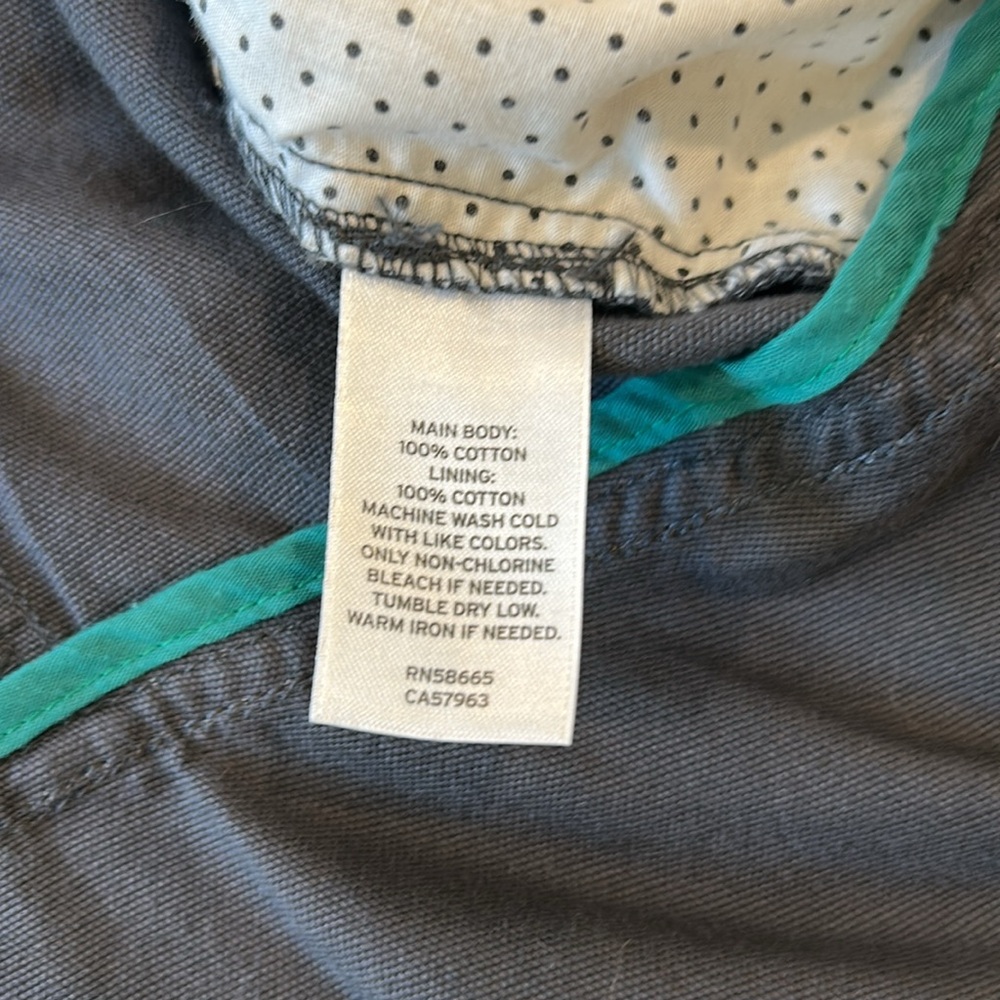 Hinge Cotton Canvas Military Jacket in Slate Grey Blue Size Large - Picture 5 of 6